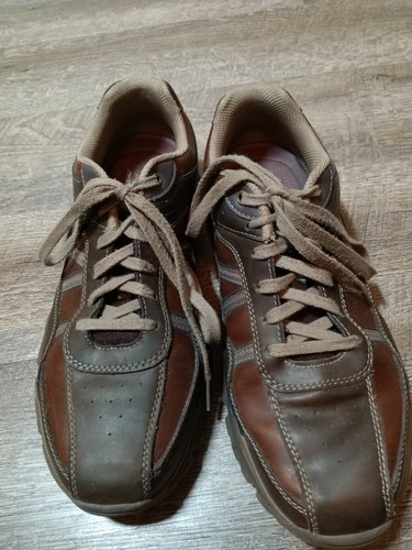 Brown Leather Skechers Oxford Lace Up 