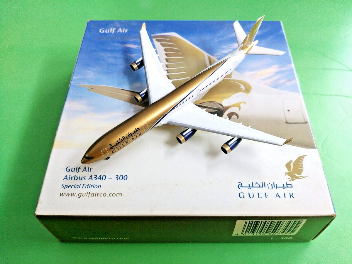 GULF AIR エアプレーンモデル　Airbus A340 1/200 GULF AIR エアプレーンモデル Airbus A340 1/200 1:200 32CM JC Wings