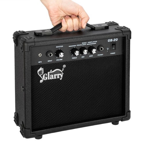 Glarry 20/40W Black Electric Bass Guitar Amplifier Volume Control for Beginners - Bild 2 von 20
