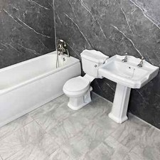 Legend Miranda Bathroom Suite Francis Pegler Sequel Brushed Nickel Taps
