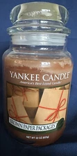 Yankee Candle Large Jar Brown Paper Packages 22 Ounce My Favorite Things HTF