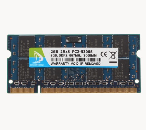 Duomeiqi 2x 2GB 2Rx8 PC2-5300S Laptop SO-DIMM RAM Chipset DDR2 667Mhz Memory - Picture 3 of 8