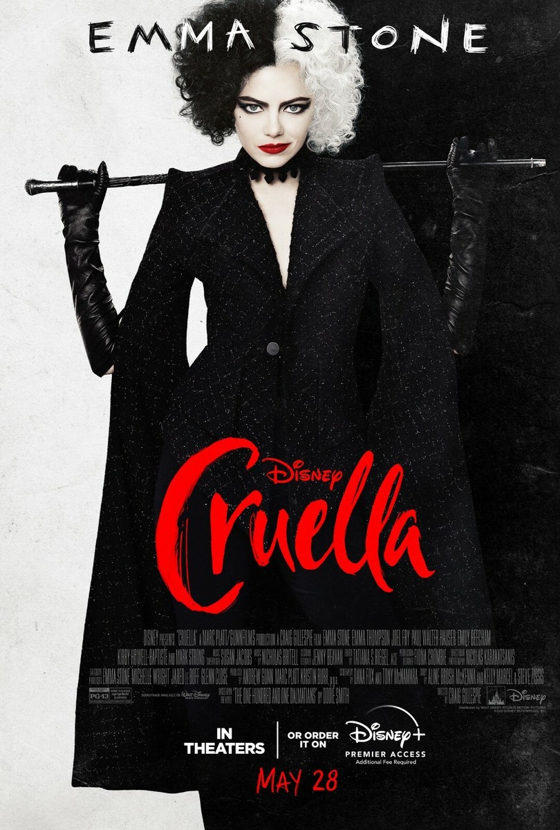 Cruella movie poster (c) Emma Stone 11 x 17 inches
