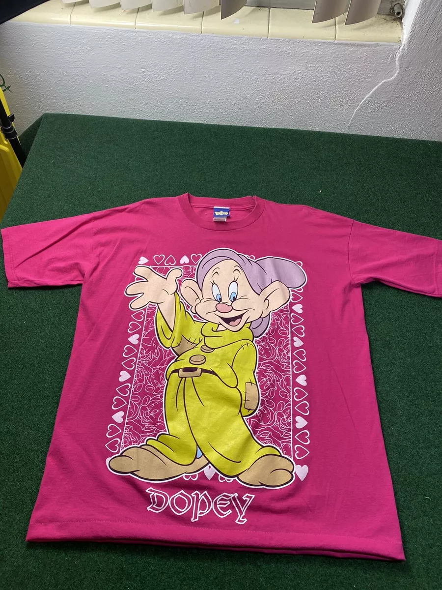 Vintage 90s Dopey Disney's Snow White and the Seven Dwarfs T Shirt O/S Fits XL