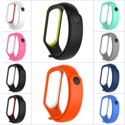 CORREA PULSERA SILICONA BICOLOR REPUESTO PARA XIAOMI MIBAND Y MI