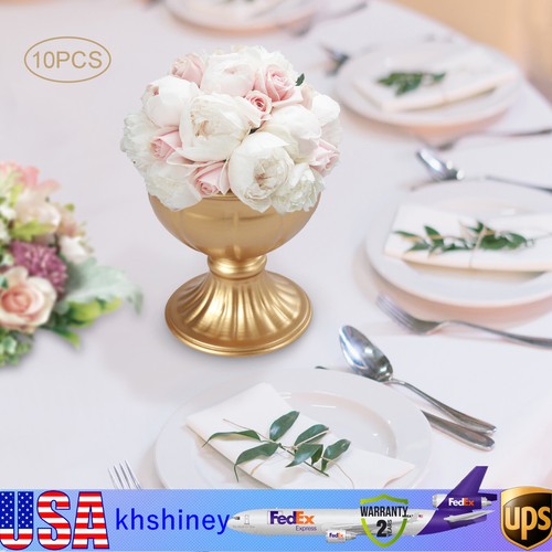 10* Flower Vases Tabletop Centerpieces Flower Trumpet Vases Wedding Party Supply