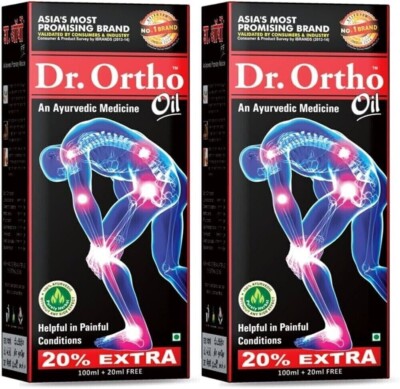 Dr Ortho Ayurvedic Pain Relief Oil je 120 ml (2er Pack)