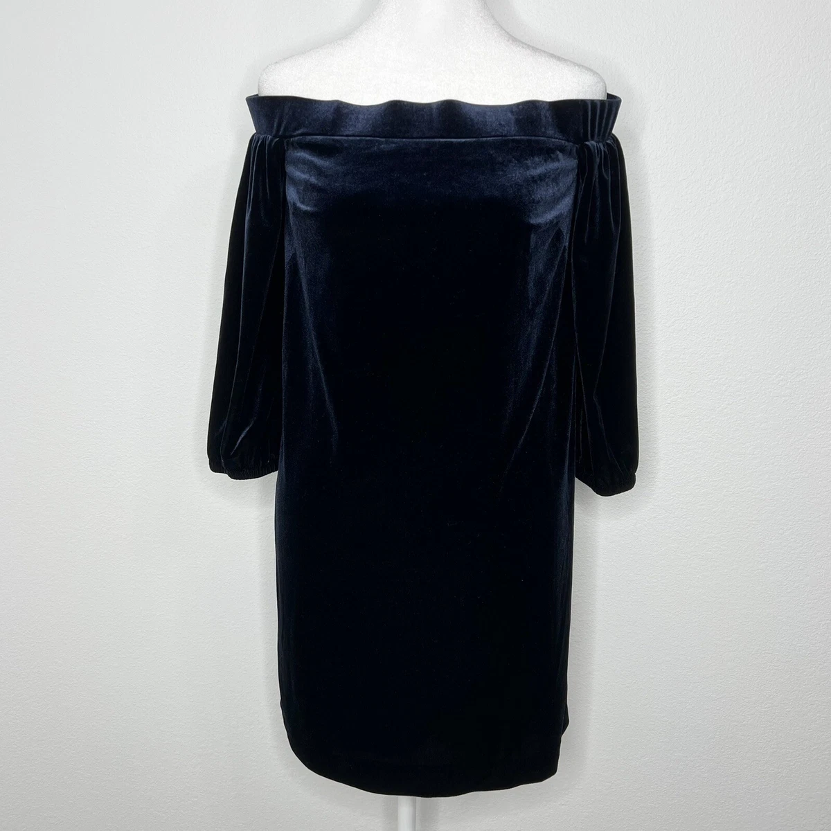 Vince camuto top navy velvet dress