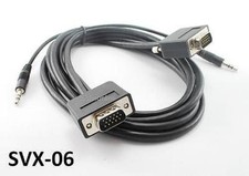 6ft Ultra-Slim SVGA HD15 w/ 3.5mm Stereo Audio Monitor Cable, SVX-06