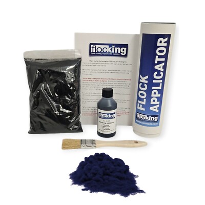 Beflockungsset Dark Navy klein - Armaturenbrett - Holzbearbeitung - Restauration