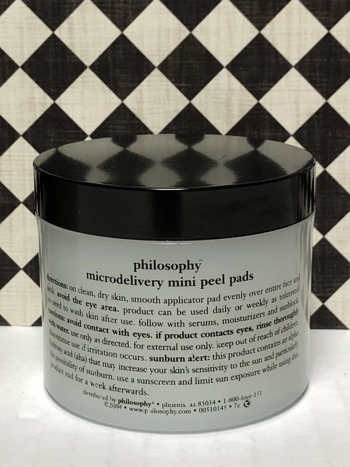 Philosophy The Microdelivery Mini Almohadillas Peeling 60 Almohadillas 2 OZ ~ NUEVO SELLADO Foto 2 de 4