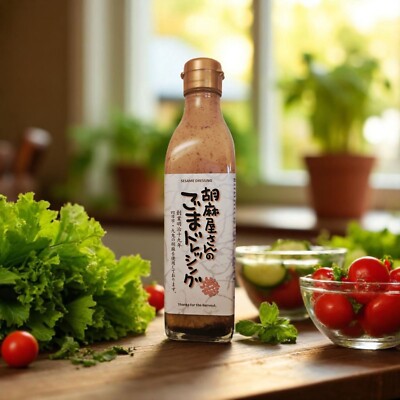 Japanese Premium Roasted Sesame Dressing by Taiyo Sangyo, 10 oz (300ml)