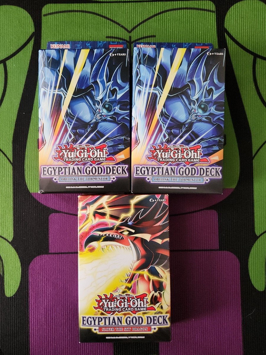 Egyptian God Decks - 3 god Decks -1 Slifer &2 Obelisk YuGiOh | eBay Egyptian God Decks - 3 god Decks -1 Slifer &2 Obelisk YuGiOh | eBay