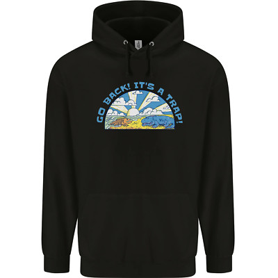 Go Back Its a Trap lustige Evolution Dinosaurier Kinder Kinder Hoodie