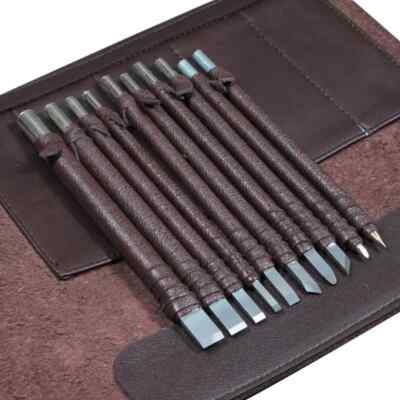 Carving Chisel Kit 10Pcs - Woodworking & Stone Sculpting Tools