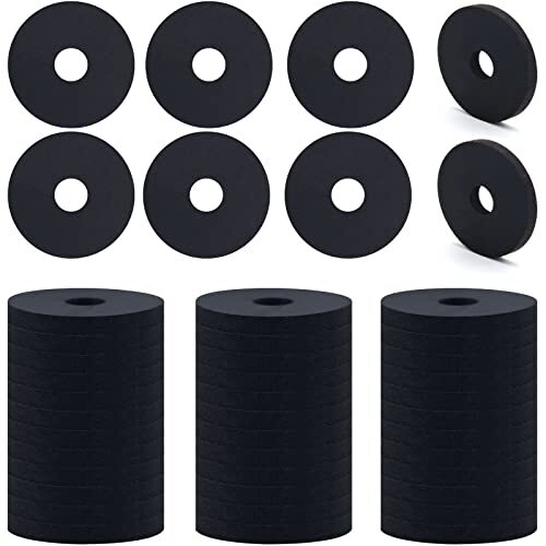 Set 100 Rondelle Gomma 25mm per Supporto Meccanico e Sigillatura