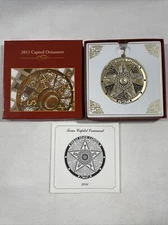 2011 Texas State Capitol Front Gates Christmas Ornament Orig. Box  & Pamphlet 