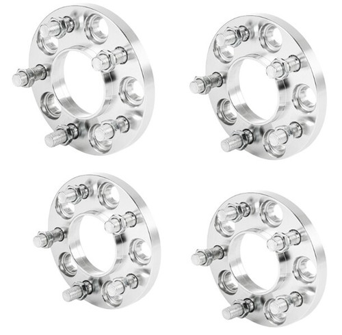 4x 15mm Thick 5x130 71.5mm C.B Wheel Spacer 14x1.5 Black Ball Bolt Porsche More 383395892686