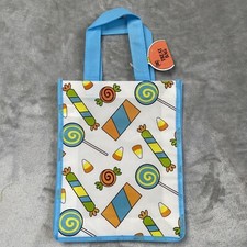 NEW Halloween Trick or Treat Bag Fall Candy Reusable Poly Small Tote Shopping