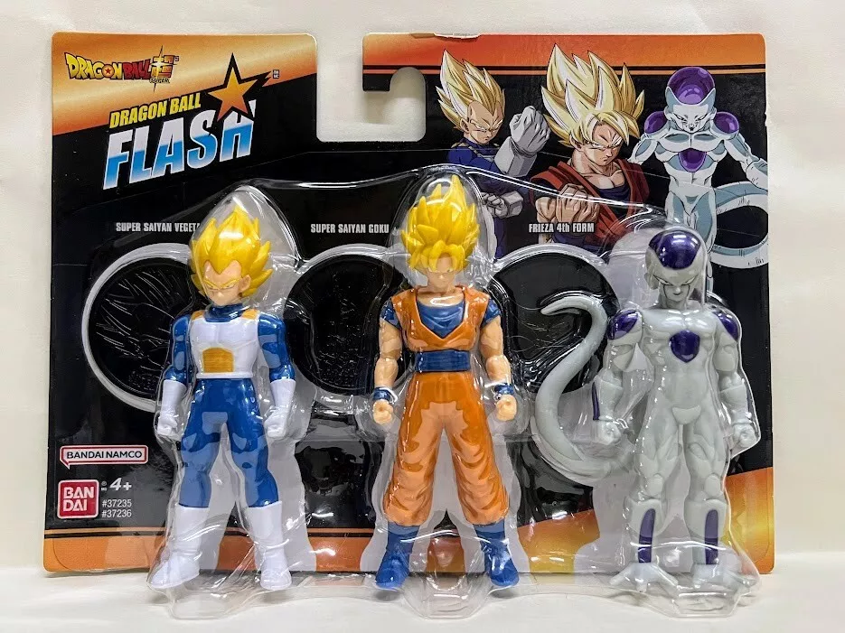 entrada Marquesina vitalidad Bandai Dragon Ball Flash 3 action figure set - Super Saiyan Goku Vegeta  frieza | eBay