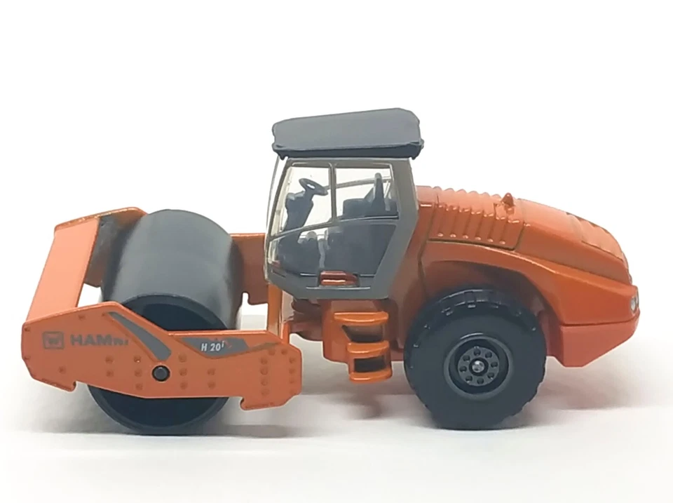 Majorette Construction HAMM H 20i Steamroller Orange 1/64 (3") 226A no Package - Image 4 of 4