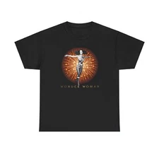 Wonder Woman Spinning Heavy Cotton Tee, 70s Classic TV Show, TV Series Fan Gift