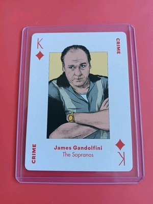 James Gandolfini Card Sopranos King Of Diamonds T.V. Genius Playing Card Tony