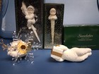 (4) Dept 56 Snowbabies ORNAMENTS: Overnite Delvry; Angel on Snowflake; + 2 more — photo 2
