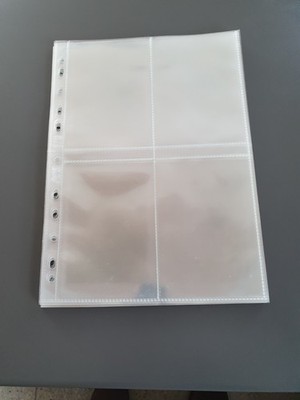 5 x Bantex Sammelhüllen/Prospekthüllen, A4 mit 4 Taschen (Made in Denmark) neu