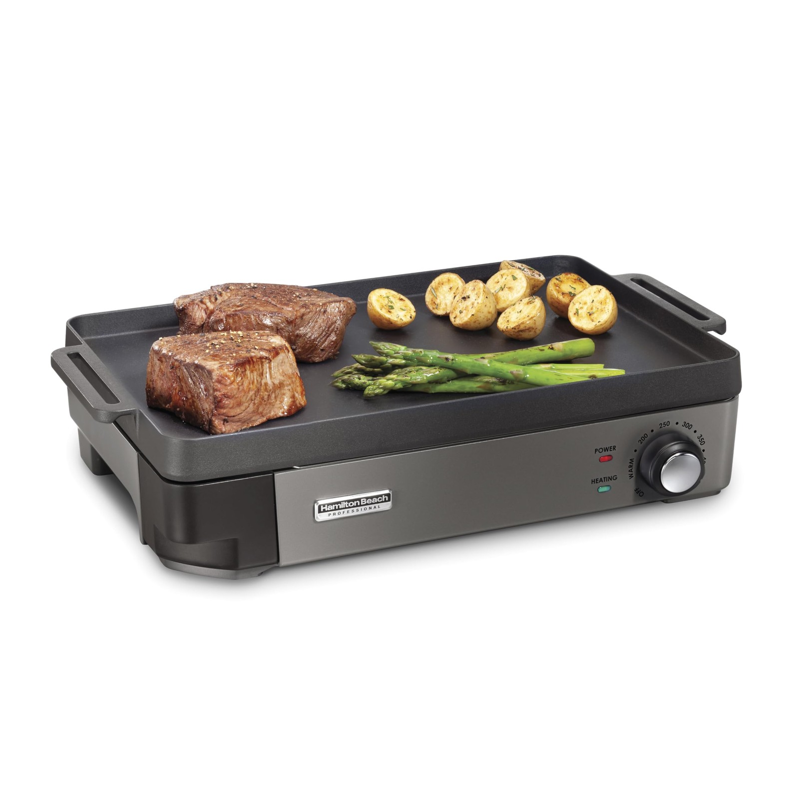 Indoor Electric Grill & Griddle, 10" X 16" Preseasoned Cooki