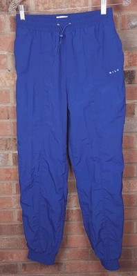 Wilo The Label Womens Blue Parachute Pants Size Small Nylon Joggers Exercise