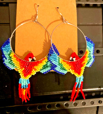 Handmade miyuki seed beaded earrings hypoalle...