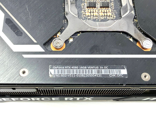 (PARTS/REPAIR) MSI GEFORCE RTX 4080 16GB VENTUS 3X OC GRAPHIC CARD MS-V511 04531 - Picture 4 of 5