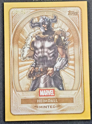 2025 Topps Marvel Mint Bronze Card Gold Foil 39/50 Heimdall #37 SSP