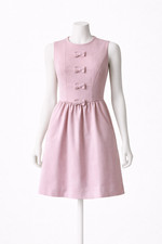 Red Valentino Pink Bow Fit & Flare Dress Sleeveless A-Line Cocktail Party, S