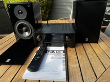 Teac CR-H700 CD Receiver mit Yamaha NX-E400 Regalboxen hochglanz schwarz