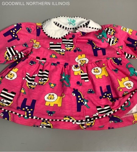 Vintage Baby's 90's 2nd Street Safari Lions & Zebra Shirt Size 24M - Picture 2 of 5