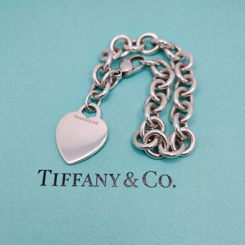 Tiffany & CO. "Please Return to Tiffany & Co" Sterling Silver Heart Tag Bracelet