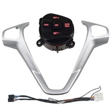 Guarnizione telaio interruttore pulsanti cruise control retroilluminazione rossa per Ford Fiesta MK7