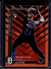2025 Topps Update Jace Jung RC Holiday Debut #US93 Tigers Rookie