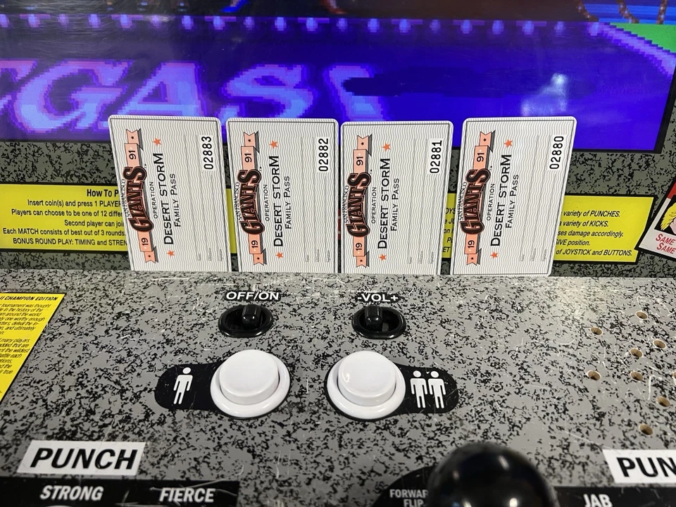 Lot of 4: 1991 San Francisco Giants Desert Storm Family Passes 4 Sequential #s - Image 3 of 4