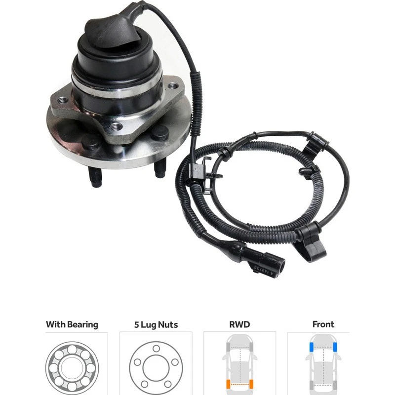 Buje de rueda TrueDrive para 05-11 Ford Crown Victoria Lincoln Town Car Mercury Foto 2 de 4