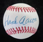 Hank Aaron Single Vintage Signed Autographed ONL Feeney Baseball - Beckett BAS