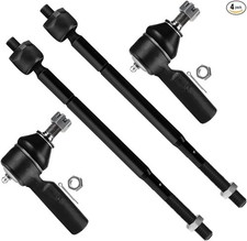 4pcs Front Suspension Kit Inner Outer Tie Rod End Fit 1992-2001 For Camry 1998-
