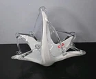 Vintage MCM Murano Italy Hand-blown Freeform Design Basket w Sticker MINT