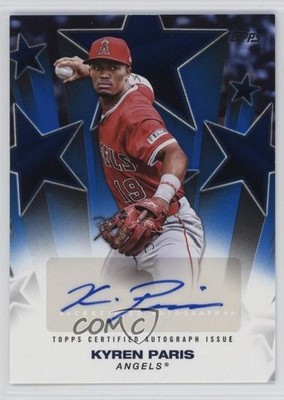 2025 Topps Update Baseball Stars Blue 12/150 Kyren Paris #BSAU-KP Auto 1cc0