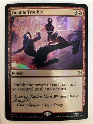 #ad Double Trouble R Marvel#x27;s Spider Man: Eternal Legal 13 NM Foil MTG $2.78