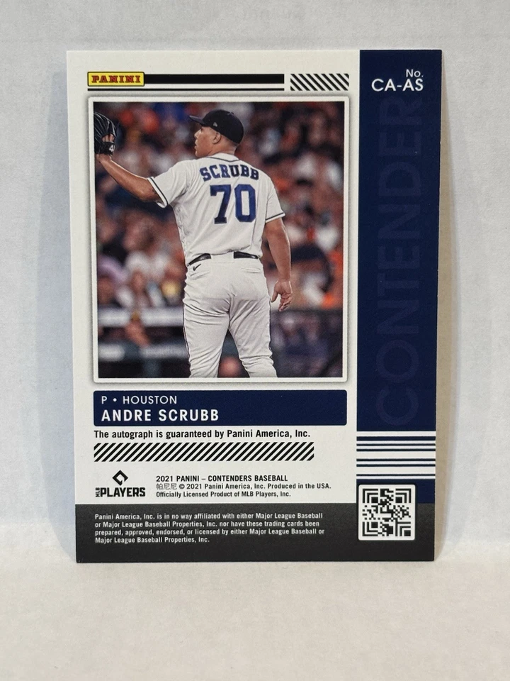 2021 Panini Contenders - Contenders Autographs Andre Scrubb #CA-AS (AU, RC) - Image 4 of 4