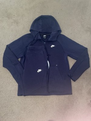 nike tech fleece Tracksuit - Navy White - Small - 928483-438 805162-438