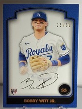 Bobby Witt Jr. Blue #d /50 RC Royals 2022 Bowman Transcendent Baseball VIP Party
